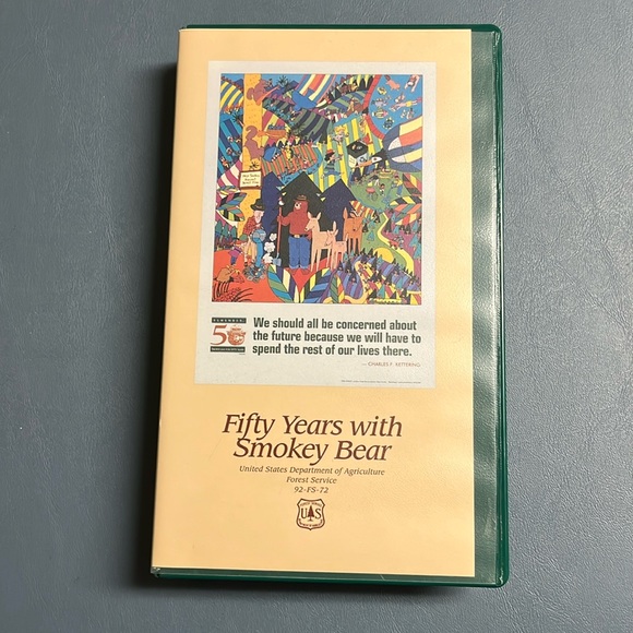 1993 Smokey Bear 🔥 VHS Media Fifty Years 50th Anniversary Archival Vintage Tape - Picture 1 of 11